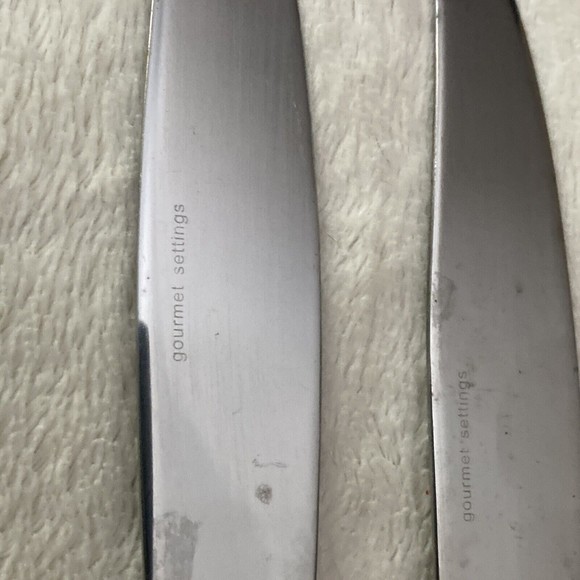 5 Modern Hollow Dinner Knives Gourmet Settings Stainless Alto 18/10 Plain Taper - Picture 8 of 8